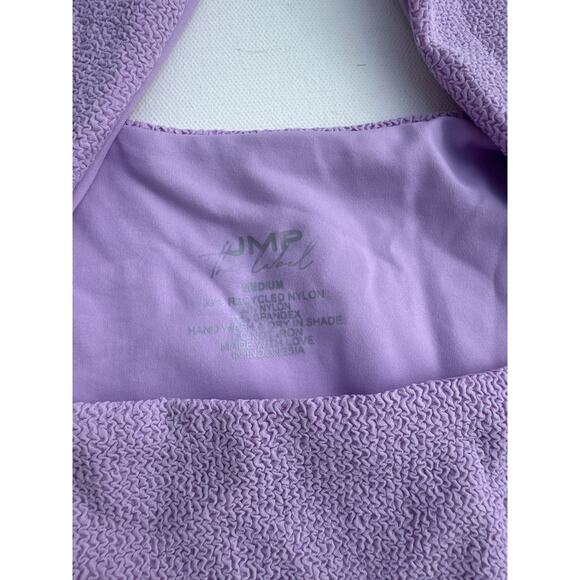 JMP The Label Santorini Textured Lavender One-Piece Swimsuit - Medium NWT - Picture 2 of 7